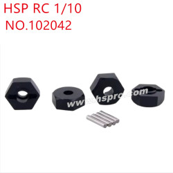 HSP 1/10 RC Car Upgrade Parts Hexagon bond 102042 black