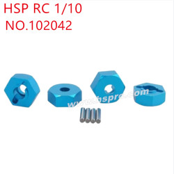 HSP 1/10 RC Car Upgrade Parts Hexagon bond 102042 blue