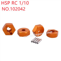 HSP 1/10 RC Car Upgrade Parts Hexagon bond 102042 orange