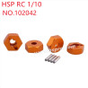 HSP 1/10 RC Car Upgrade Parts Hexagon bond 102042 orange
