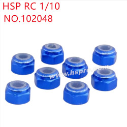 HSP 1/10 RC Car Upgrade Parts M3 nut 102048 drak blue