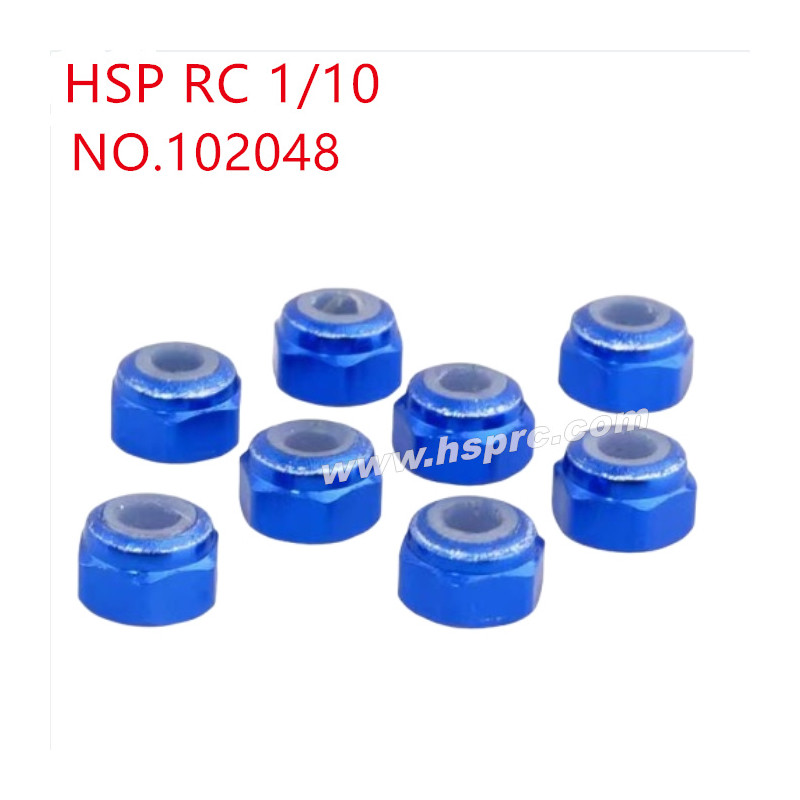 HSP 1/10 RC Car Upgrade Parts M3 nut 102048 drak blue HSP 1/10 RC Car Upgrade Parts M3 nut 102048 drak blue