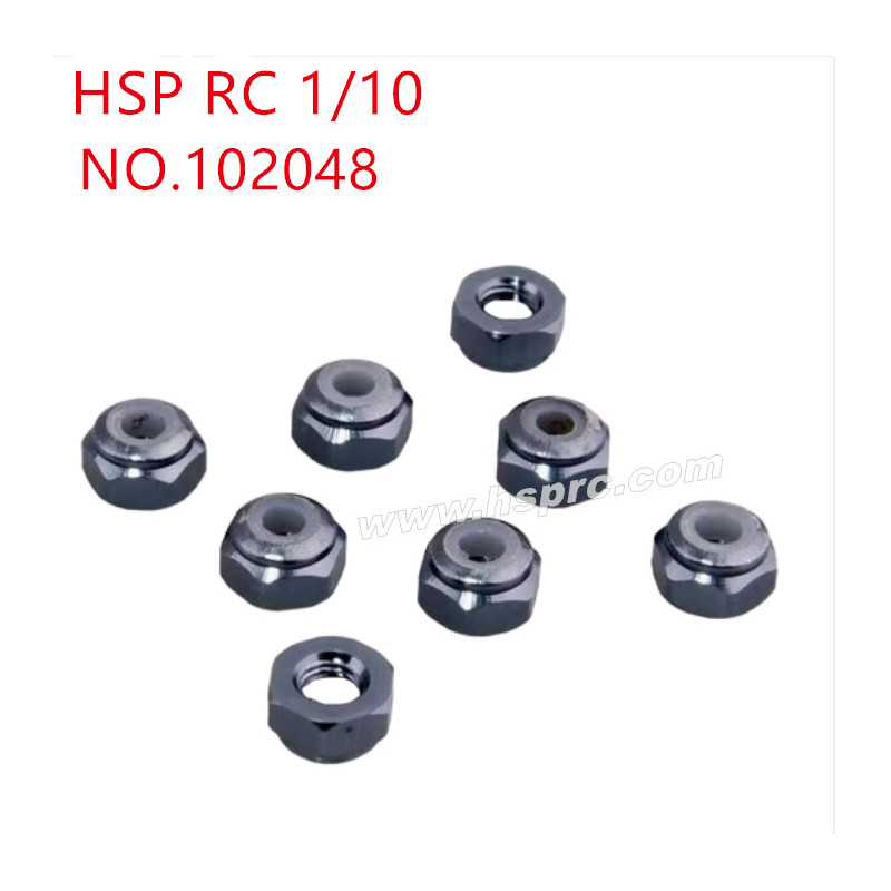 HSP 1/10 RC Car Upgrade Parts M3 nut 102048 grey HSP 1/10 RC Car Upgrade Parts M3 nut 102048 grey