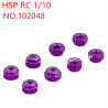 HSP 1/10 RC Car Upgrade Parts M3 nut 102048 purple