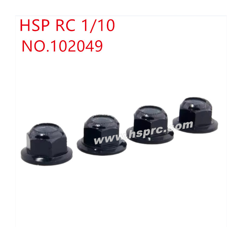 HSP 1/10 RC Car Upgrade Parts M4 nut 102049 black HSP 1/10 RC Car Upgrade Parts M4 nut 102049 black