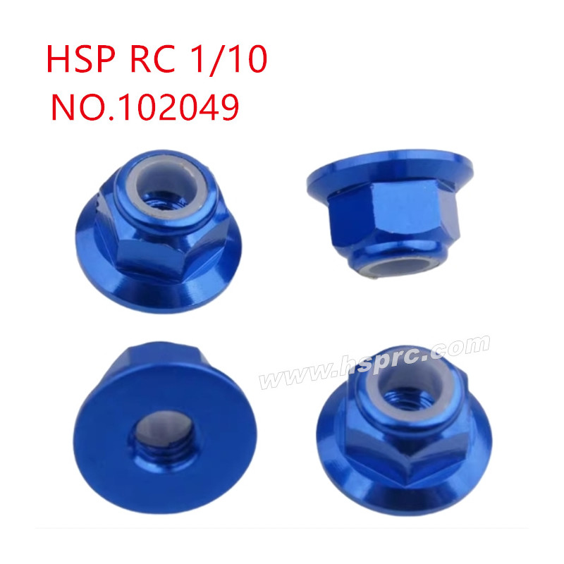 HSP 1/10 RC Car Upgrade Parts M4 nut 102049 drak blue HSP 1/10 RC Car Upgrade Parts M4 nut 102049 drak blue