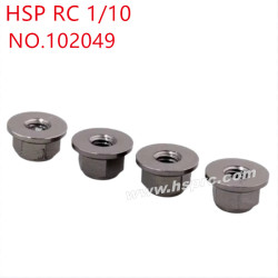 HSP 1/10 RC Car Upgrade Parts M4 nut 102049 grey