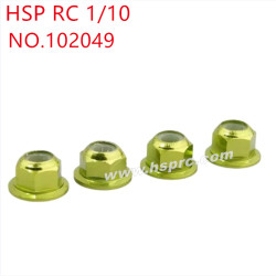 HSP 1/10 RC Car Upgrade Parts M4 nut 102049 yellow
