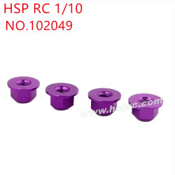 HSP 1/10 RC Car Upgrade Parts M4 nut 102049 purple