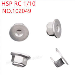 HSP 1/10 RC Car Upgrade Parts M4 nut 102049 silver