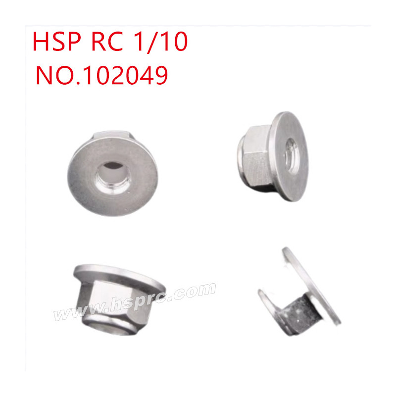 HSP 1/10 RC Car Upgrade Parts M4 nut 102049 silver HSP 1/10 RC Car Upgrade Parts M4 nut 102049 silver