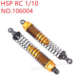 HSP 1/10 RC Car Upgrade Parts Aluminum alloy shock absorber 106004 yellow
