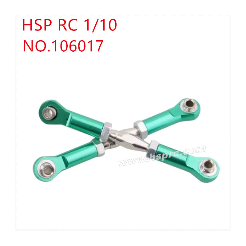 HSP 1/10 RC Car Upgrade Parts Steering link 106017 green HSP 1/10 RC Car Upgrade Parts Steering link 106017 green