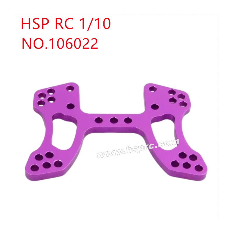 HSP 1/10 94105 94106 94107 Upgrade Parts Front damper plate 106022 purple