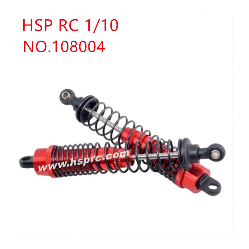 HSP 1/10 94105 94106 94166 Upgrade Parts Aluminum alloy shock absorber 108004 red