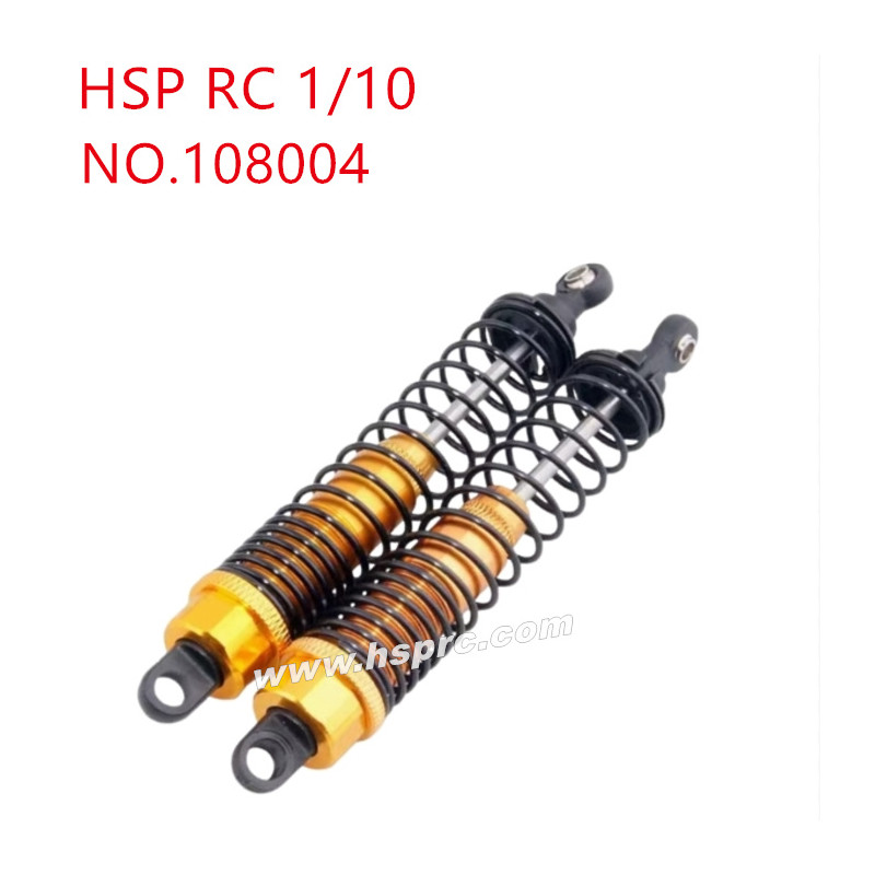 HSP 1/10 94105 94106 94166 Upgrade Parts Aluminum alloy shock absorber 108004 yellow