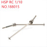 HSP 1/10 94166 94155 Upgrade Parts CVD universal drive shaft 188015 silver