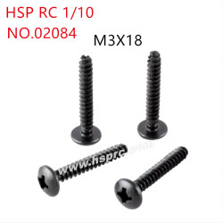 HSP 1/10 RC Car Parts Pan head self-tapping screws M3x18mm 02084