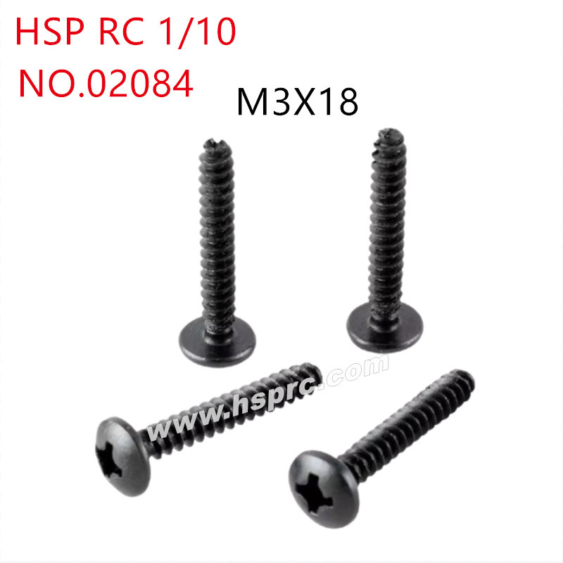 HSP 1/10 RC Car Parts Pan head self-tapping screws M3x18mm 02084