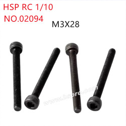 HSP 1/10 RC Car Parts Cup head screw M3x28mm 02094