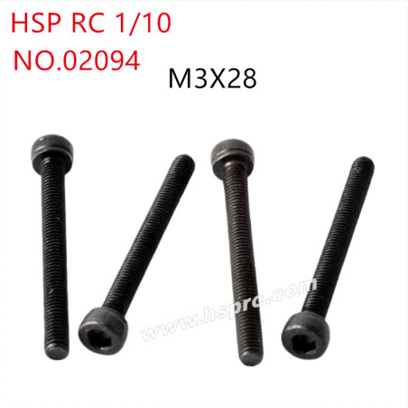 HSP 1/10 RC Car Parts Cup head screw M3x28mm 02094