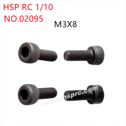 HSP 1/10 RC Car Parts Cup head screw M3x8mm 02095