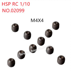 HSP 1/10 RC Car Parts Machine screw M4x4mm 02099