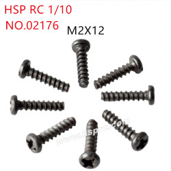 HSP 1/10 94122 94155 94166 Parts Round head self-tapping screws M2x12mm 02176