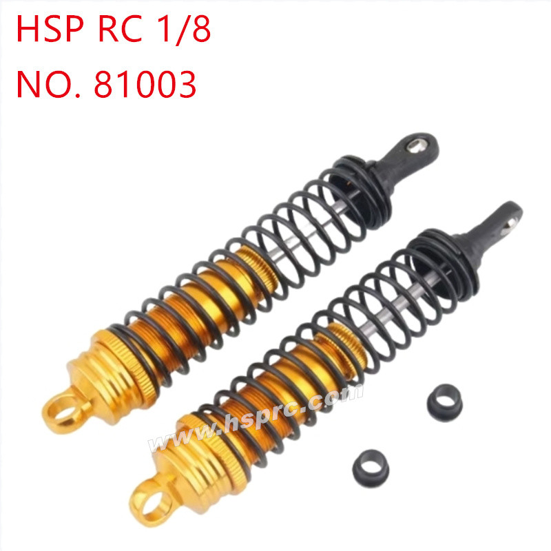 HSP 1/8 94760 94761 94763 Upgrade Parts Metal front shock absorber 81003 yellow HSP 1/8 94760 94761 94763 Upgrade Parts Metal front shock absorber 81003 yellow