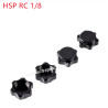 HSP 1/8 RC Car Upgrade Parts Aluminum alloy binder nut black
