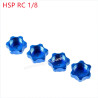 HSP 1/8 RC Car Upgrade Parts Aluminum alloy binder nut dark blue