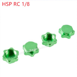 HSP 1/8 RC Car Upgrade Parts Aluminum alloy binder nut green