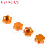 HSP 1/8 RC Car Upgrade Parts Aluminum alloy binder nut yellow