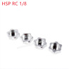 HSP 1/8 RC Car Upgrade Parts Aluminum alloy binder nut silver