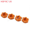 HSP 1/8 RC Car Upgrade Parts Aluminum alloy binder nut orange