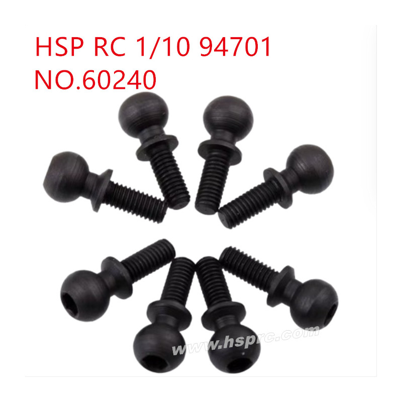 HSP 94701 1/10 Parts Metal ball head screws 5.8mm 60204