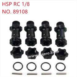 HSP 1/8 94762 94763 94766 Upgrade Parts Extended dust-proof binder 17mm 89108 black