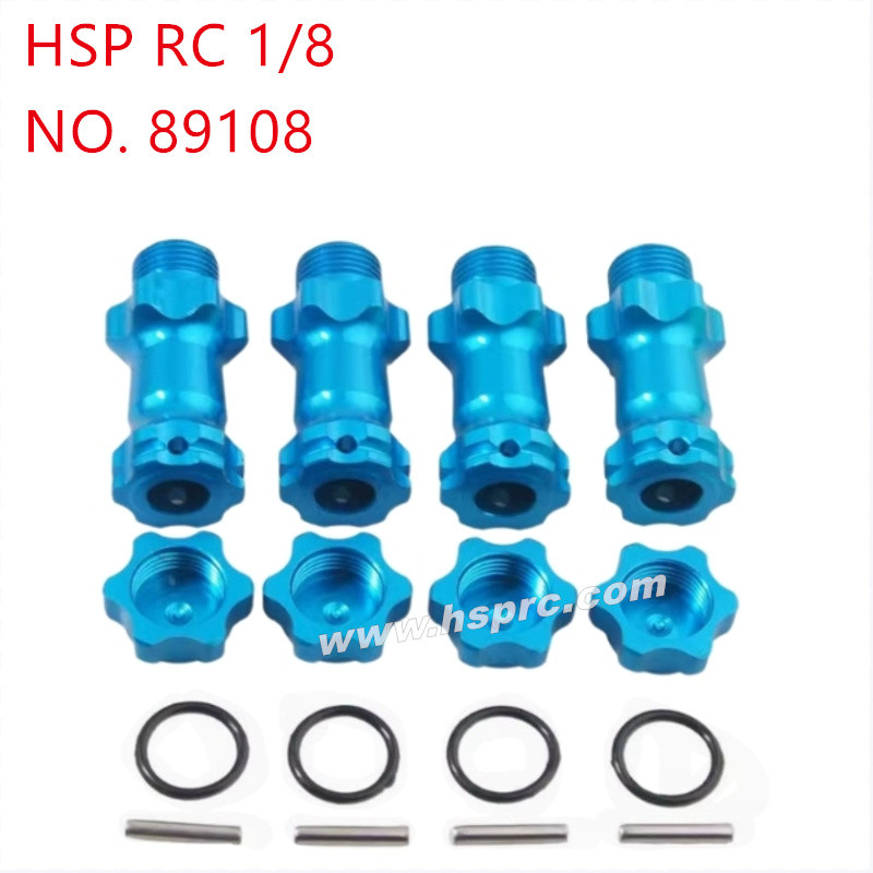 HSP 1/8 94762 94763 94766 Upgrade Parts Extended dust-proof binder 17mm 89108 blue