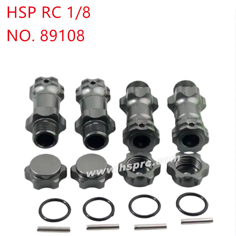HSP 1/8 94762 94763 94766 Upgrade Parts Extended dust-proof binder 17mm 89108 grey