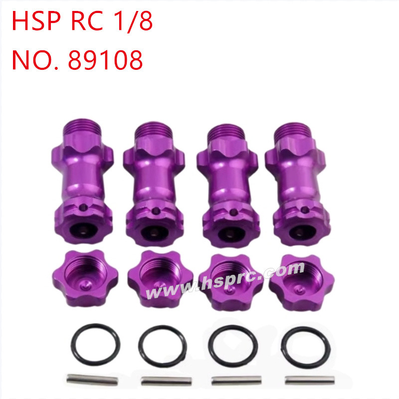 HSP 1/8 94762 94763 94766 Upgrade Parts Extended dust-proof binder 17mm 89108 purple