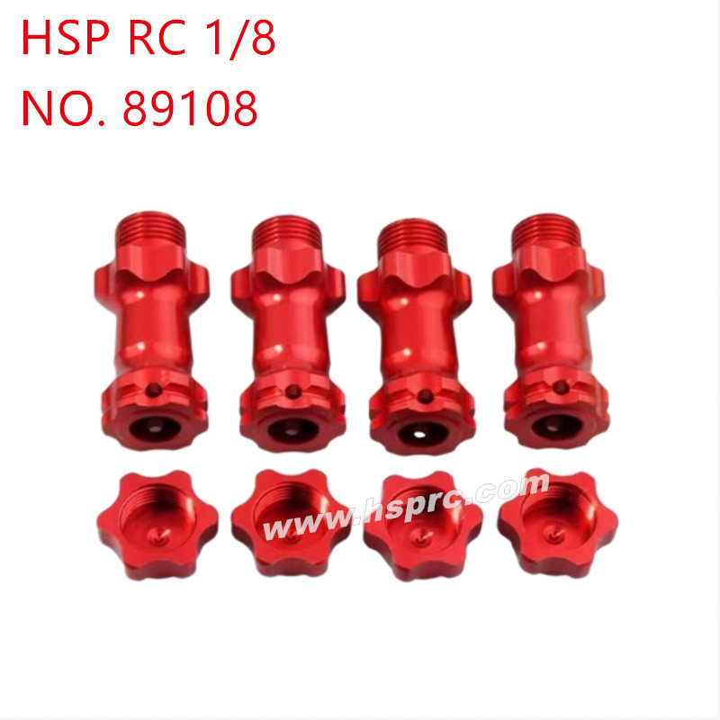 HSP 1/8 94762 94763 94766 Upgrade Parts Extended dust-proof binder 17mm 89108 red