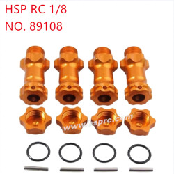 HSP 1/8 94762 94763 94766 Upgrade Parts Extended dust-proof binder 17mm 89108 yellow