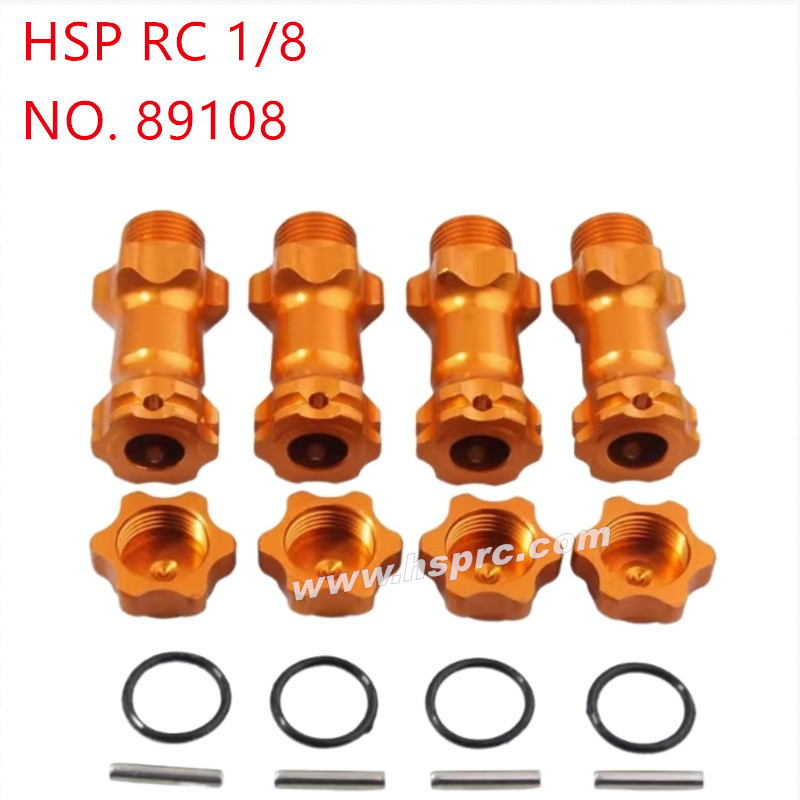 HSP 1/8 94762 94763 94766 Upgrade Parts Extended dust-proof binder 17mm 89108 yellow