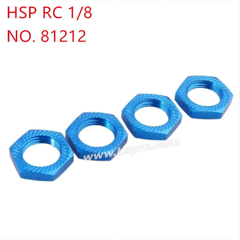 HSP 1/8 RC Car Upgrade Parts Metal binder nut 17mm 81212 dark blue HSP 1/8 RC Car Upgrade Parts Metal binder nut 17mm 81212 dark blue