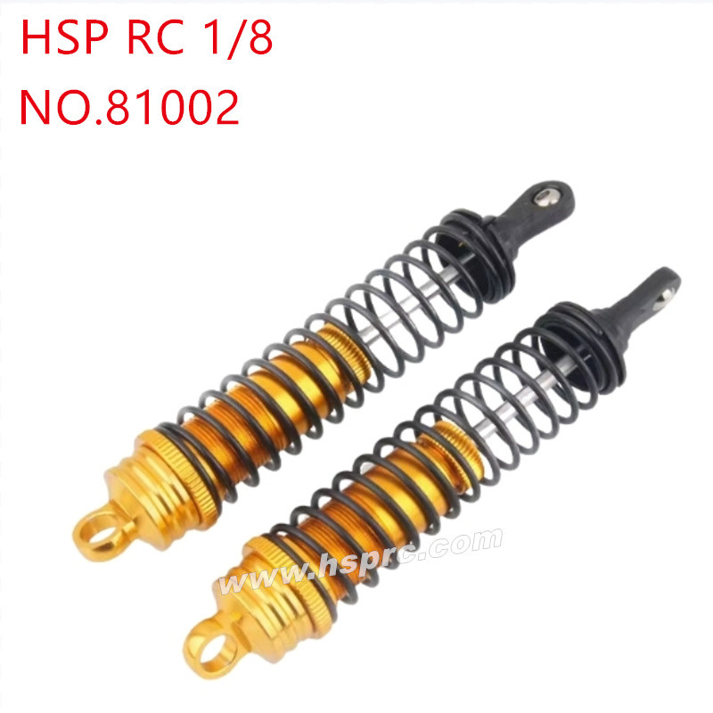 HSP 1/8 RC Car Upgrade Parts Metal rear shock absorber 81002 yellow HSP 1/8 RC Car Upgrade Parts Metal rear shock absorber 81002 yellow