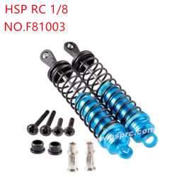HSP 1/8 94081 94083 Upgrade Parts Metal front shock absorber F81003 blue