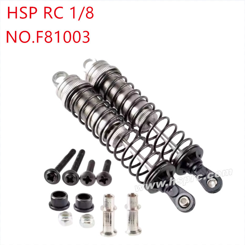 HSP 1/8 94081 94083 Upgrade Parts Metal front shock absorber F81003 silver HSP 1/8 94081 94083 Upgrade Parts Metal front shock absorber F81003 silver