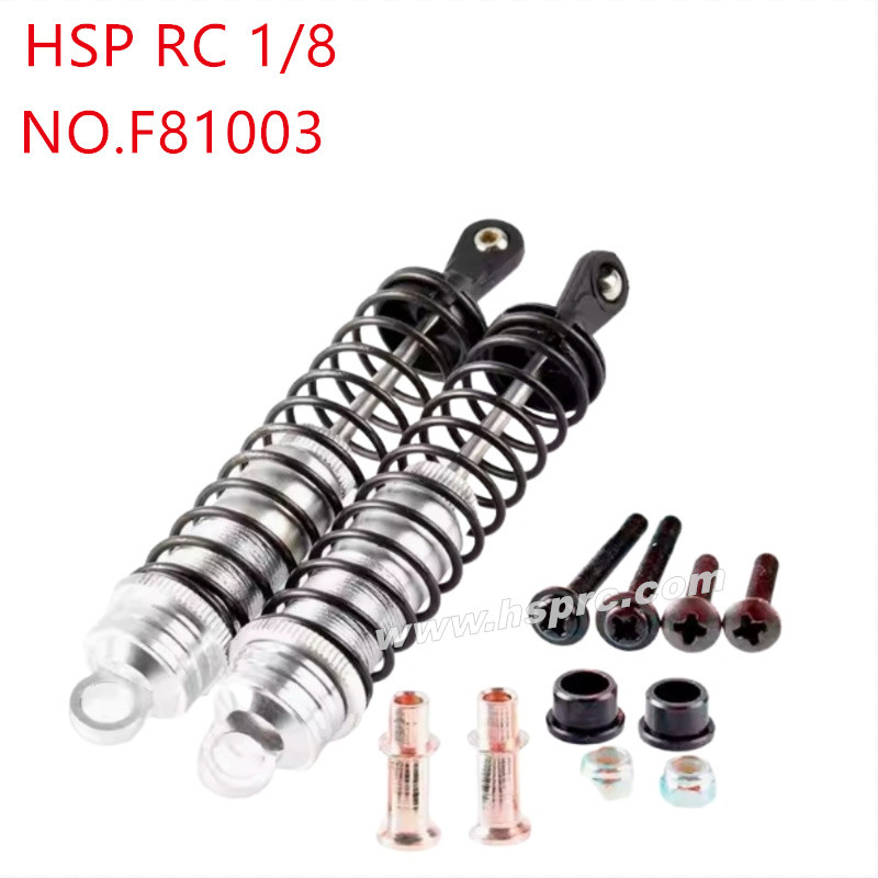 HSP 1/8 94081 94083 Upgrade Parts Metal front shock absorber F81003 silver HSP 1/8 94081 94083 Upgrade Parts Metal front shock absorber F81003 silver