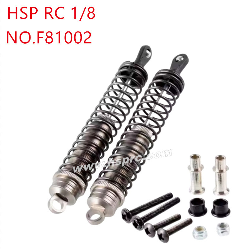 HSP 1/8 94081 94083 Upgrade Parts Metal rear shock absorber F81002 grey HSP 1/8 94081 94083 Upgrade Parts Metal rear shock absorber F81002 grey