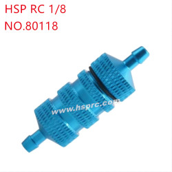 HSP 1/8 RC Car Upgrade Parts Metal fuel filter 80118 blue